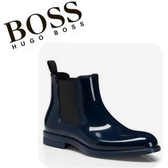 hugo boss rain boots